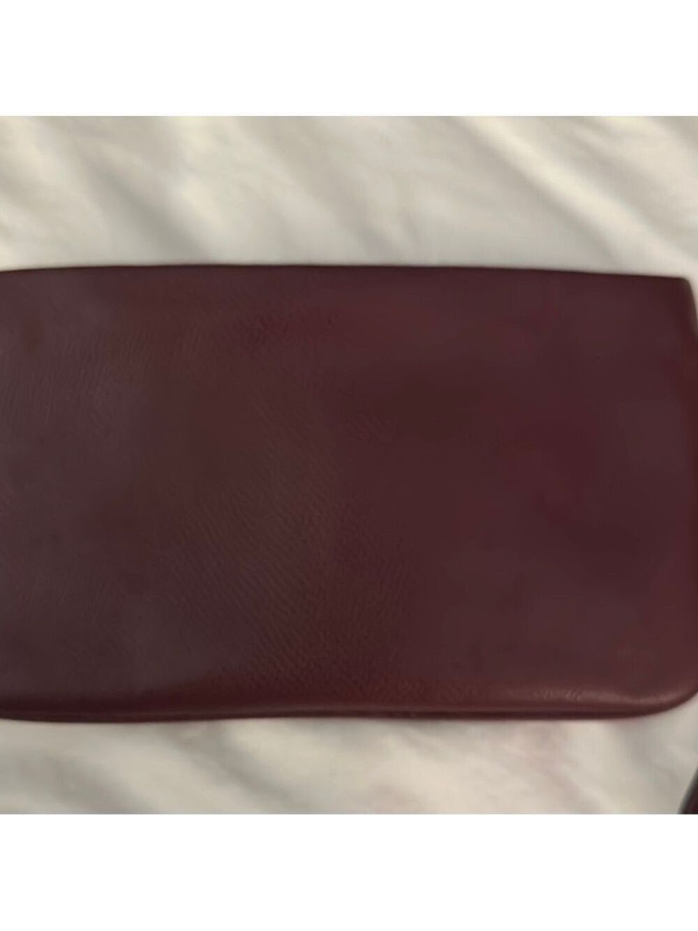 Coach Burgundy Leather Clutch Wristlet - Picture 4 of 9
